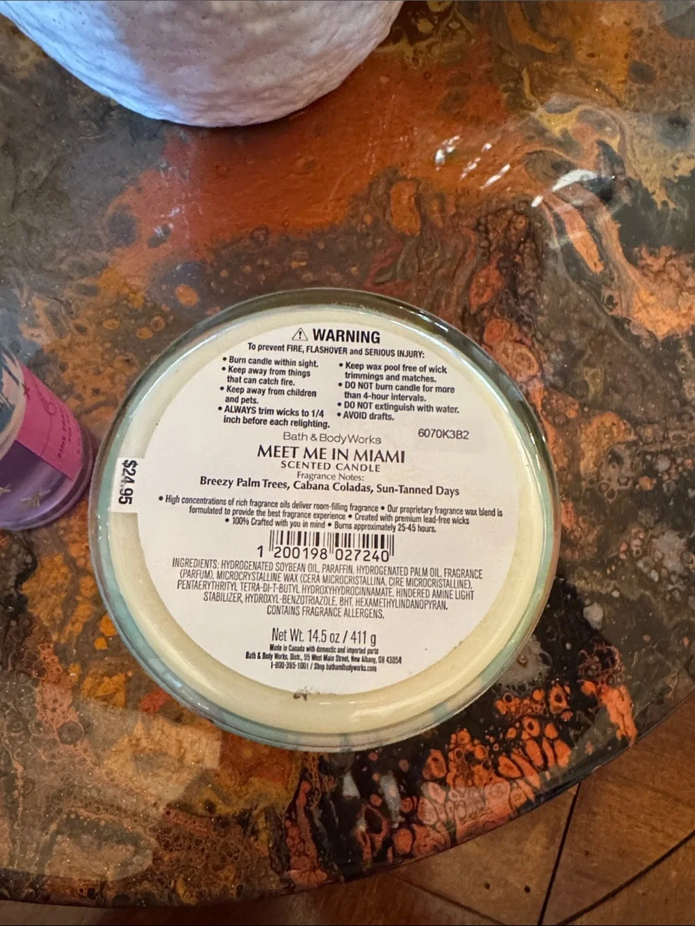 Bath & Body Works Meet Me in Miami Fragrance Mist & 3 Wick Candle